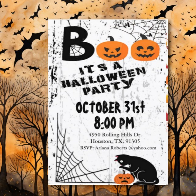 Boo es ist Halloween-Party-Einladung Einladung (Von Creator hochgeladen)