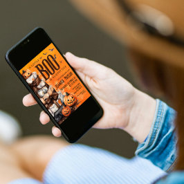 Boo Fast Due Pumpkin Windel Kuchen Kinderdusche Einladung