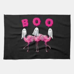 Boo Flamingo Halloween Flamingo Ghost Geschirrtuch