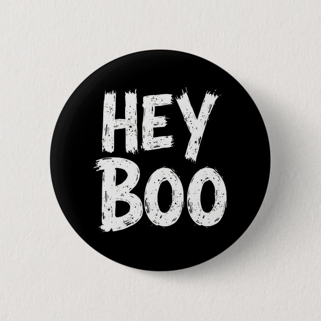 Boo Funny Halloween Ghost Button (Vorderseite)