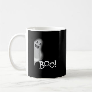 Boo! Funny Hiding Peekaboo Beängstigend Halloween Kaffeetasse