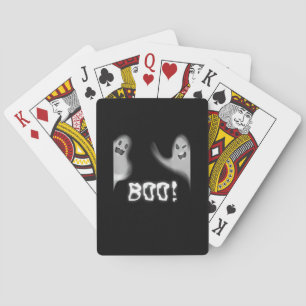 Boo! Funny Hiding Peekaboo Beängstigend Halloween Spielkarten
