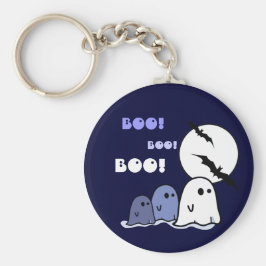 Boo! Funny Little Ghosts Halloween-Geschenk Schlüsselanhänger