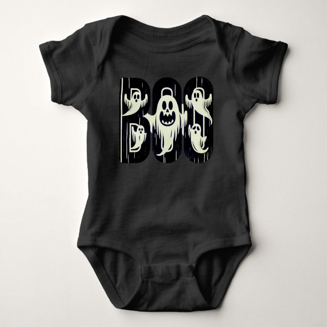 Boo-Geist Baby Strampler (Vorderseite)