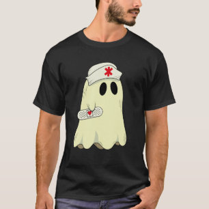 Boo Geist Krankenschwester Halloween Grusel Geist  T-Shirt