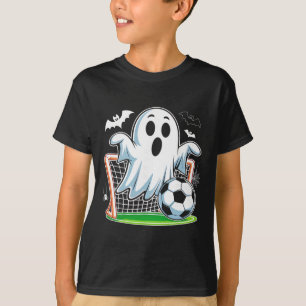 Boo Geist spielt lustiges Halloween-Fußballspiel T-Shirt