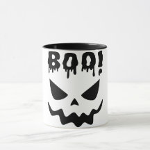 Boo Geistergesicht Halloween Kaffeetasse