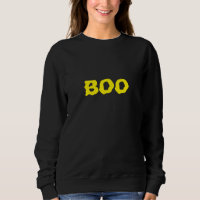 Boo gelb und schwarz spooky Halloween