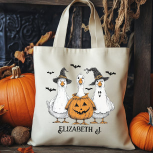 Boo Gespenst Gans Halloween-Tasche, Süßes-oder-Sau Tragetasche
