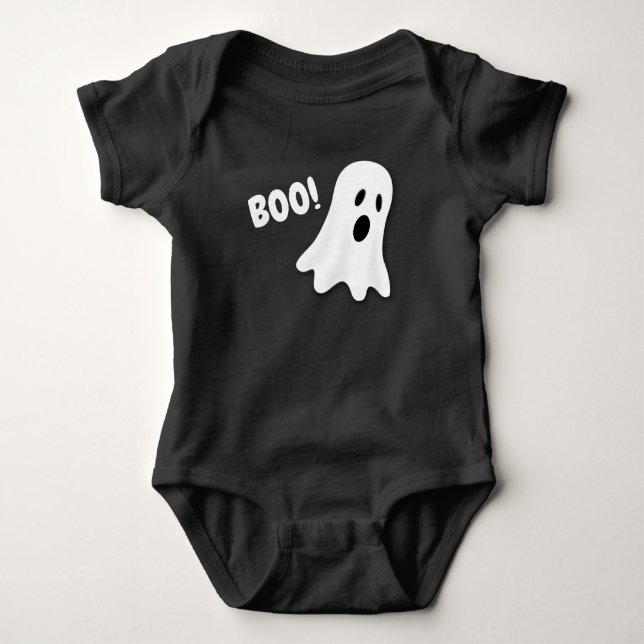 Boo Ghost Baby Strampler (Vorderseite)