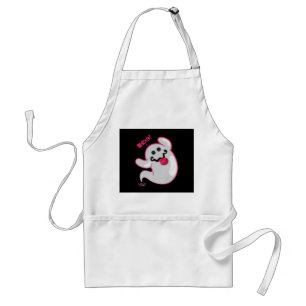 Boo Ghost Bats Spider Creepy Halloween Schürze