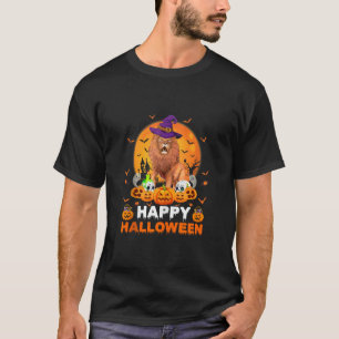 Boo Ghost Beängstigend Pumpkin Moon Witz LöwenHall T-Shirt