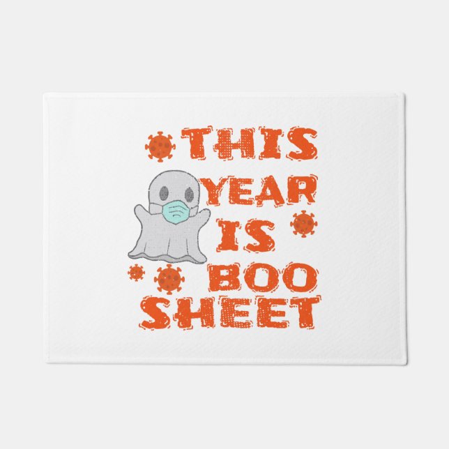 Boo Ghost Halloween Fußmatte (Vorderseite)
