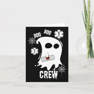 Boo-Ghost-Rettungssanitäter-Crew-Kostüm Süßes Einf Karte