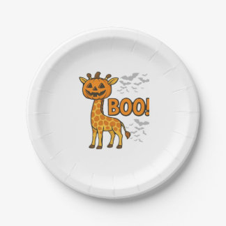 Boo-Giraffe-Halloween-Kostüm Giraffe-Liebhaber Gru Pappteller