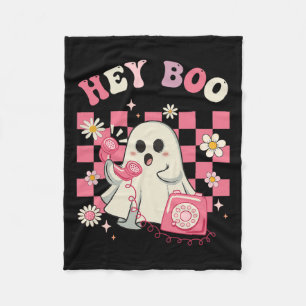 Boo Groovy Niedlich Ghost Funny Halloween Frauen K Fleecedecke