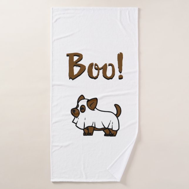 Boo Halloween (Serviette de bain)