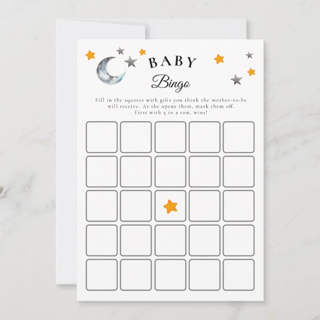 Boo Halloween Baby shower Baby Bingo Carte de jeu (Devant)