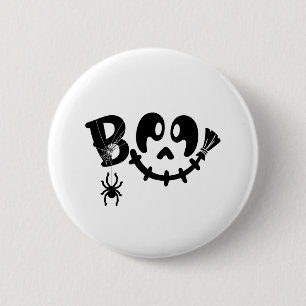 Boo - Halloween-Design Button