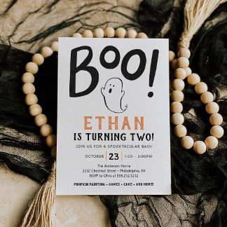 Boo! Halloween Einladung