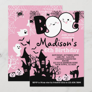 BOO Halloween Einladung