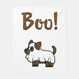 Boo Halloween Fleecedecke