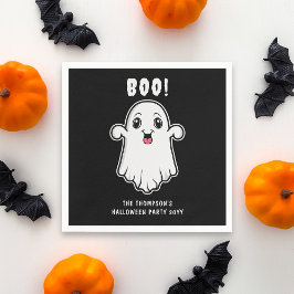 Boo Halloween Ghost benutzerdefinierter Text schwa Serviette