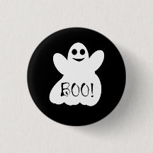 Boo! Halloween Ghost Button Abzeichen