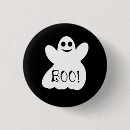 Boo! Halloween Ghost Button Abzeichen