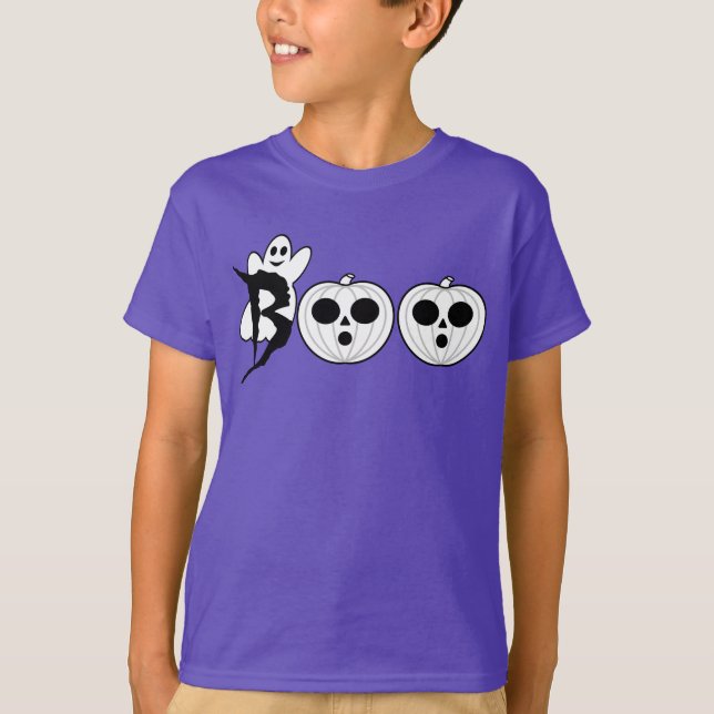BOO! Halloween Ghost T - Shirt (Vorderseite)