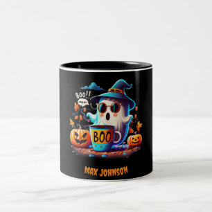 Boo! Halloween - Hocus Pocus Orange Black Zweifarbige Tasse