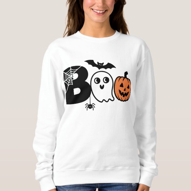 Boo Halloween Jumper Sweatshirt (Vorderseite)