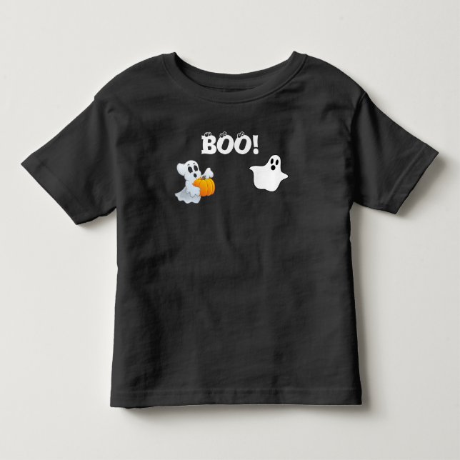 Boo Halloween Kleinkind T-shirt (Vorderseite)