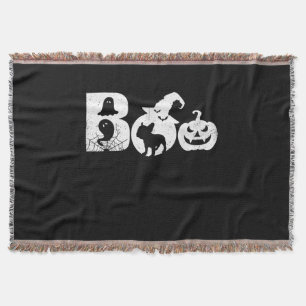 Boo Halloween Kostüm Bulldog Pumpkin & Hexenhut Decke