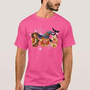Boo Halloween Kostümspinnen Geister Pumkin Hexe T-Shirt