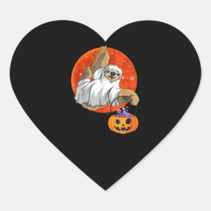 Boo Halloween mit Flosshut und Spike Herz-Aufkleber