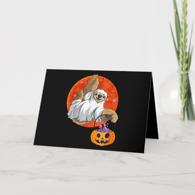 Boo Halloween mit Flosshut und Spike Karte (Vorderseite)