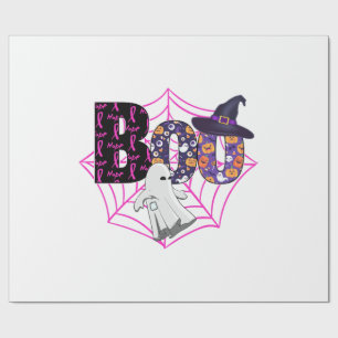 Boo Halloween Oktober Rosa Geschenkpapier