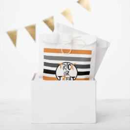 Boo Halloween Orange Black Trick or Tree Geschenktütchen