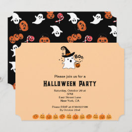 Boo Halloween-Party Einladung