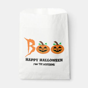 BOO! Halloween Pumpkin Favor Bags Geschenktütchen