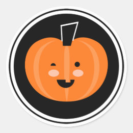Boo! Halloween Pumpkin Sticker