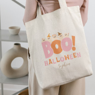 Boo Halloween Retro Candy Tragetasche