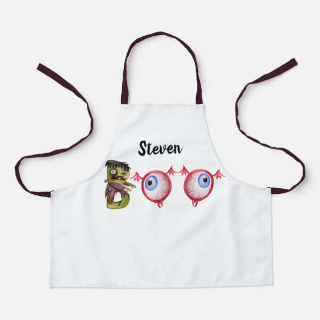 BOO! Halloween-Schürze Schürze (Vorderseite)