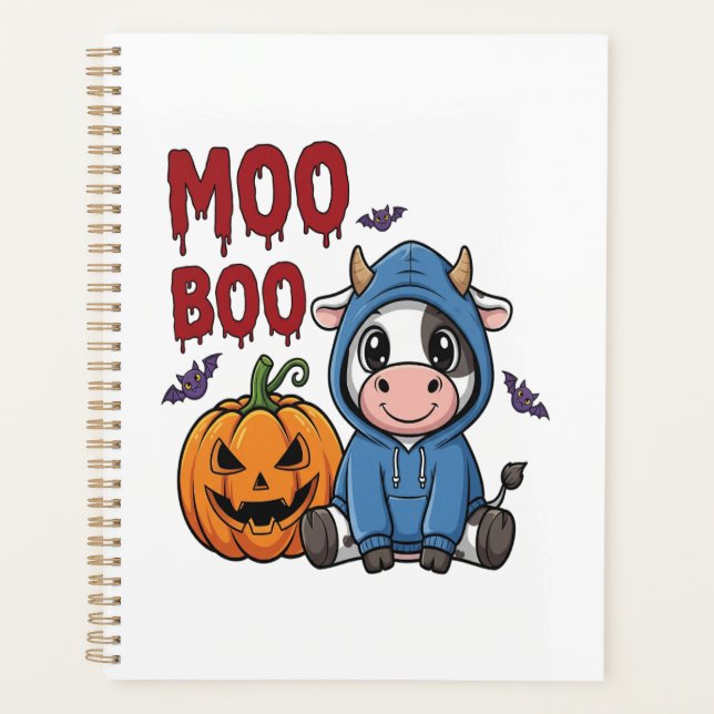 Boo Halloween Spooky Ghost Cow Planer (Vorderseite)