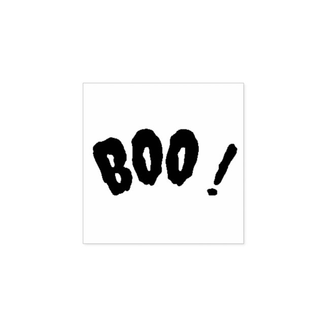 Boo! Halloween Spooky Season Gummistempel (Prägung)