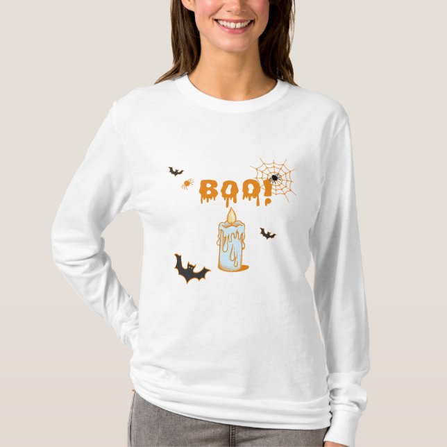 Boo! Halloween T-Shirt (Vorderseite)