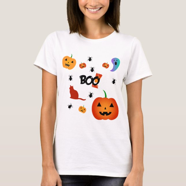Boo Halloween T-Shirt (Vorderseite)