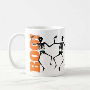 BOO! Halloween-Tanzskelette Kaffeetasse