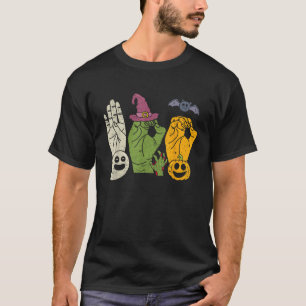 Boo Hände American Sign Language Pride ASL Hallowe T-Shirt
